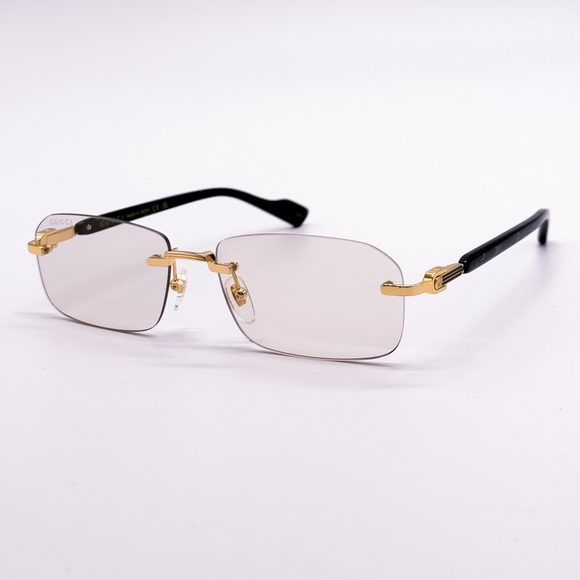 NEW GUCCI GG1221S 005 SUNGLASSES GUCCI CREAM LENSES  SQUARE EYEWEAR - Picture 7 of 11